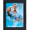 Haaland Man City Framed Action 2 Poster A3 22/23