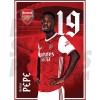 Nicolas Pepe Arsenal FC Headshot Poster A3 20/21