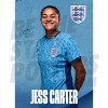 Jess Carter 23/24 Away Lionesses Headshot Poster