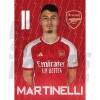 Gabriel Martinelli 23/24 Arsenal Headshot Poster