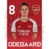 Martin Odegaard 23/24 Arsenal Headshot Poster