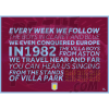 Aston Villa FC Chant Poster