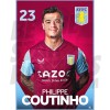 Aston Villa FC Coutinho 22/23 Headshot Poster