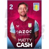 Aston Villa FC Cash 22/23 Headshot Poster