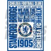 Chelsea FC Word Poster