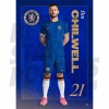 Chelsea FC Chilwell 23/24 Headshot Poster