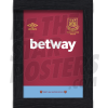 West Ham United FC 2016 Retro Home Shirt Print