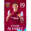 West Ham United FC Alvarez 22/23 Headshot Poster