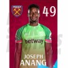 West Ham United FC Anang 22/23 Headshot Poster