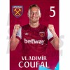 West Ham United FC Coufal 23/24 Headshot Poster