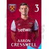 West Ham United FC Cresswell 23/24 Headshot Poster