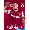 West Ham United FC Fornals 23/24 Headshot Poster
