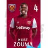 West Ham United FC Zouma 23/24 Headshot Poster