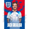 England Grealish Home 22/24 Headshot Poster
