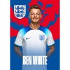England White Home 22/24 Headshot Poster