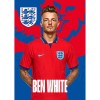 England White Away 22/24 Headshot Poster