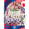 England Proud Euro 2020 Player Montage Poster