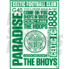 Celtic FC Word Poster