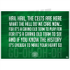 Celtic FC Chant Poster