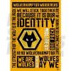 Wolverhampton Wanderers FC Word Poster