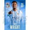 Coventry City FC Wright 23/24 Headshot Poster