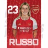 Arsenal FC Russo 23/24 Headshot Poster