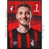 AFC Bournemouth Brooks 23/24 Headshot Poster