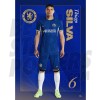 Chelsea FC Silva 23/24 Headshot Poster