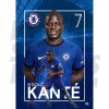 N'Golo Kante Chelsea FC Headshot Poster 20/21 A3