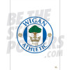 Wigan Athletic FC Crest Poster White