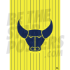 Oxford United FC Stripe Crest Poster