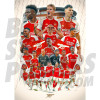 Arsenal FC Player Squad 23/24 Montage Poster