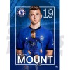 Mason Mount Chelsea FC Headshot Poster 20/21 A3