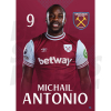 West Ham United FC Antonio 24/25 Headshot Poster
