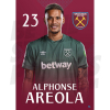 West Ham United FC Areola 24/25 Headshot Poster