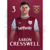 West Ham United FC Cresswell 24/25 Headshot Poster