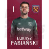 West Ham United FC Fabianski 24/25 Headshot Poster