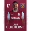 West Ham United FC Guilherme 24/25 Headshot Poster