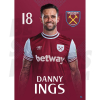 West Ham United FC Ings 24/25 Headshot Poster