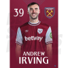 West Ham United FC Irving 24/25 Headshot Poster