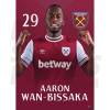 West Ham United FC Wan-Bissaka 24/25 H/S Poster