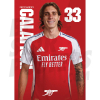 Arsenal FC Calafiroi 24/25 Headshot Poster