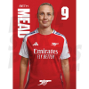 Arsenal FC Mead 24/25 Headshot Poster
