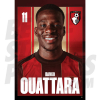 AFC Bournemouth Quattara 24/25 Headshot Poster