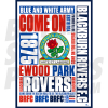 Blackburn Rovers FC Word Poster