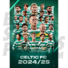 Celtic FC Mens 24/25 Squad Montage Poster