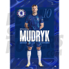 Chelsea FC Mudryk 24/25 Headshot Poster