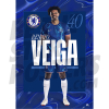 Chelsea FC Veiga 24/25 Headshot Poster