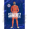 Chelsea FC Sanchez 24/25 Headshot Poster