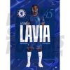Chelsea FC Lavia 24/25 Headshot Poster